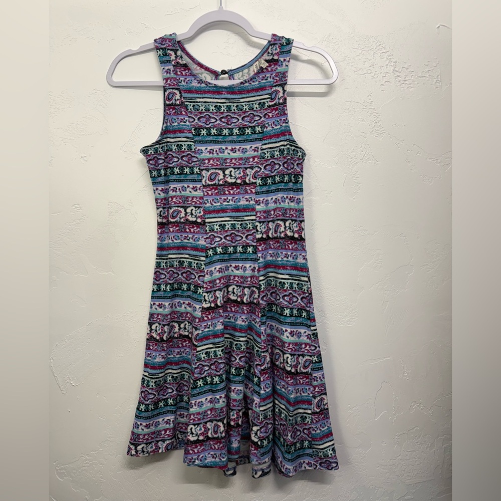Mudd Vibrant Striped Midi Dress Women’s Size Small